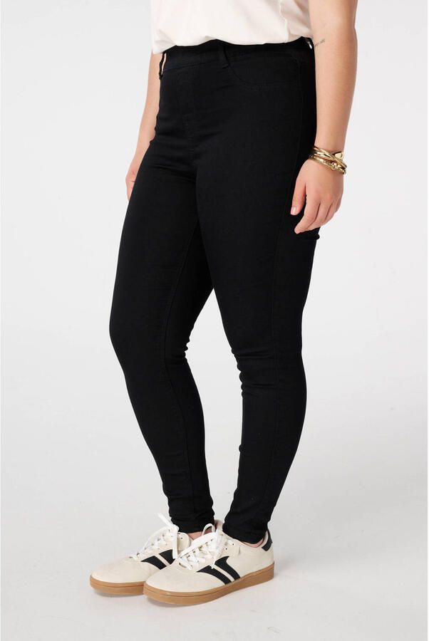 MS Mode high waist jeggings black denim
