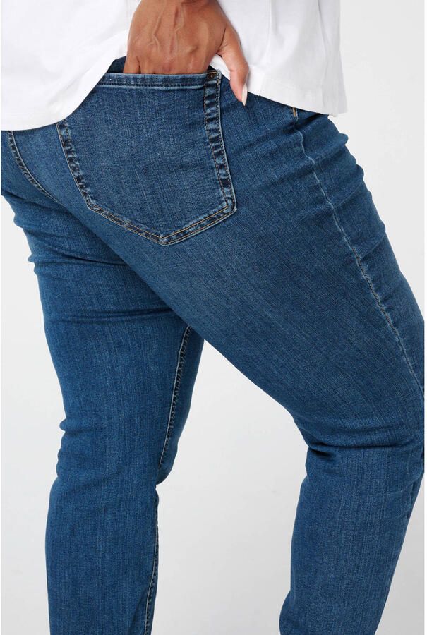 MS Mode high waist skinny jeans dark blue denim