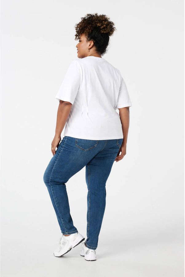 MS Mode high waist skinny jeans dark blue denim - Foto 2