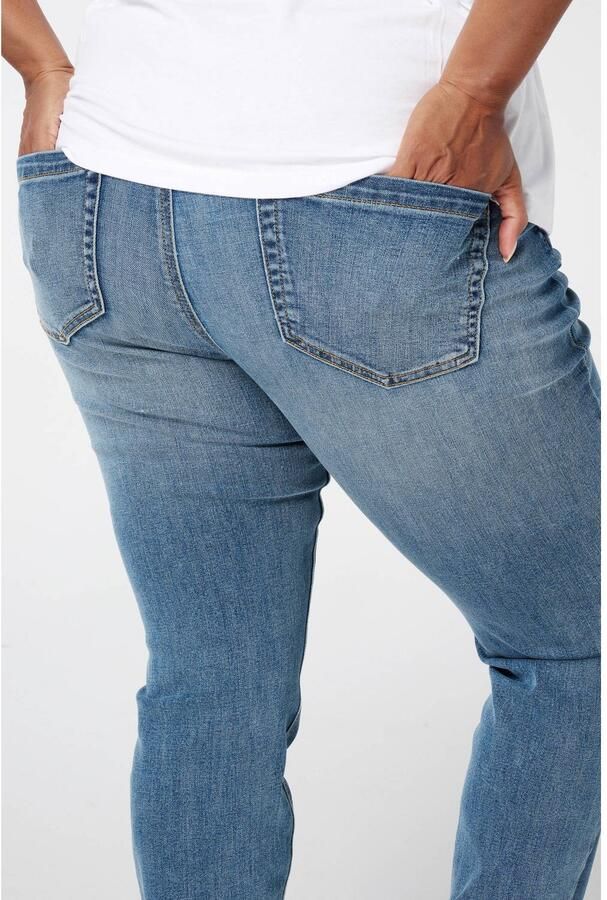 MS Mode high waist skinny jeans medium blue denim