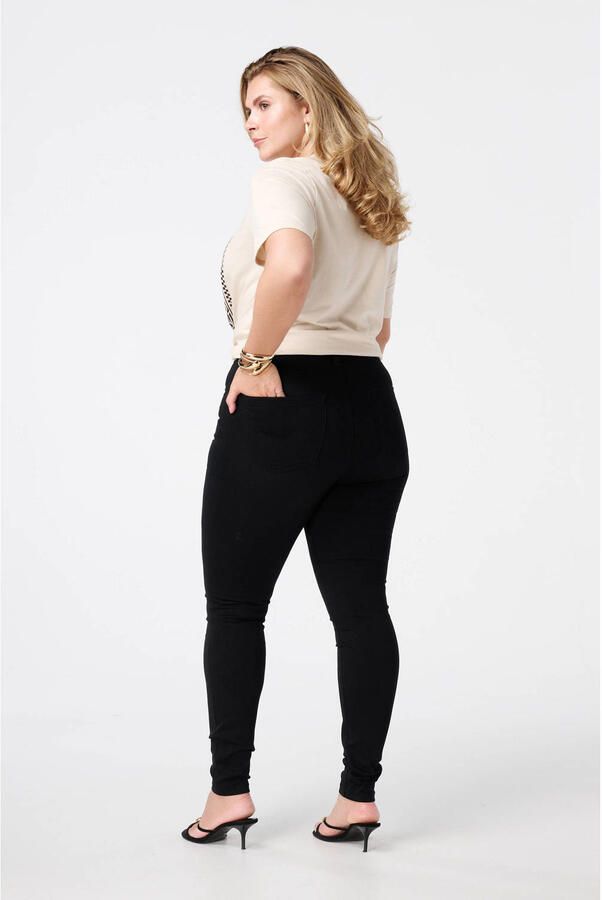 MS Mode high waist skinny jeans zwart - Foto 3