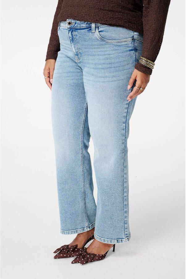 MS Mode high waist slim fit jeans light blue denim