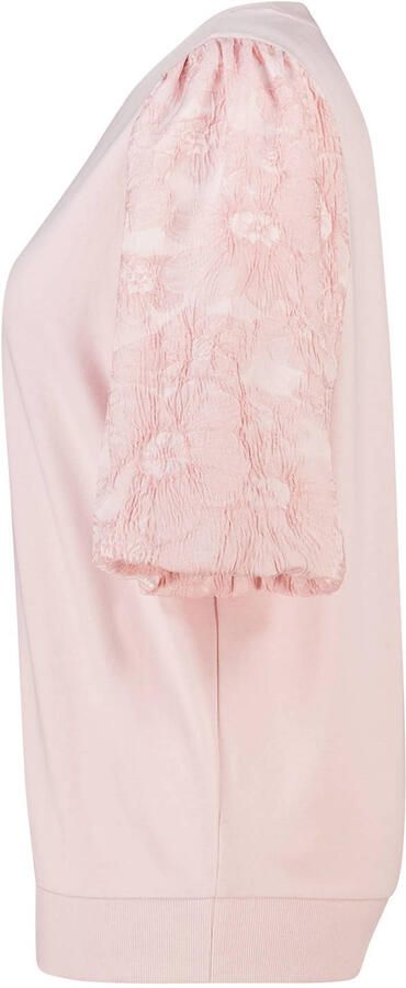 MS Mode jacquard top Plus Size lichtroze - Foto 3