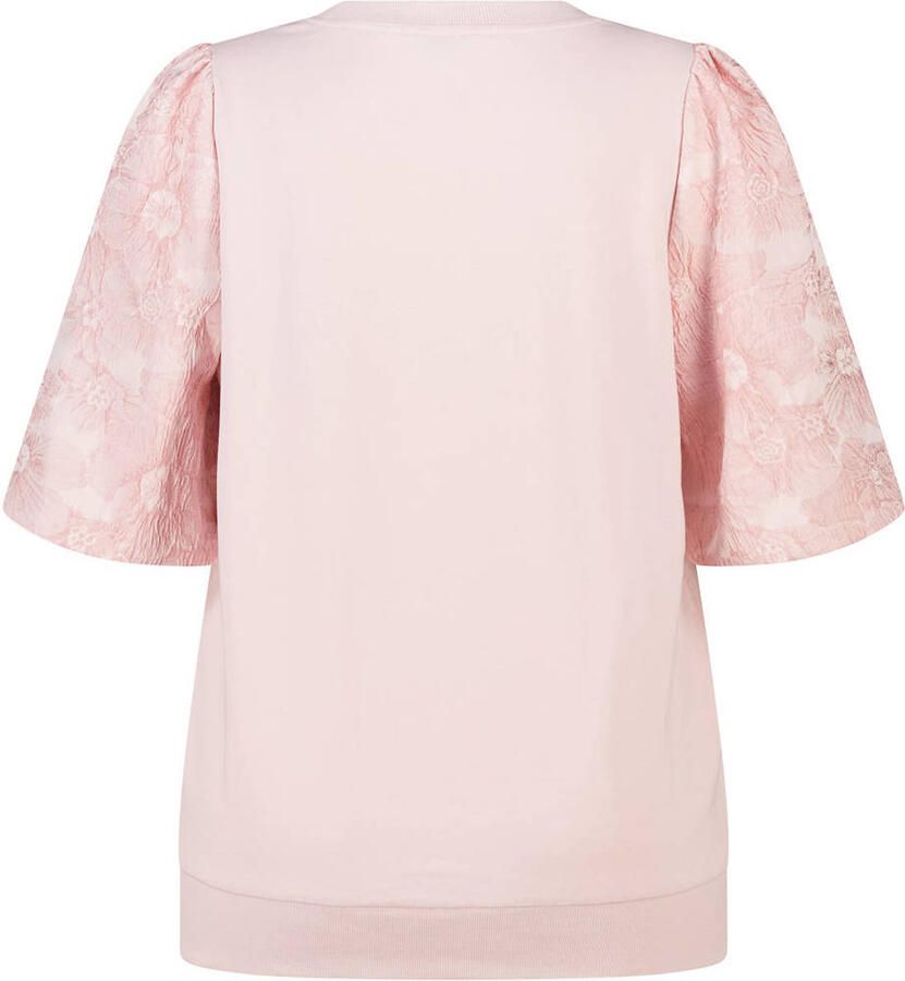 MS Mode jacquard top Plus Size lichtroze - Foto 2