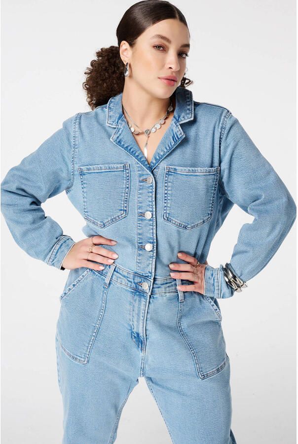 MS Mode jumpsuit light blue denim