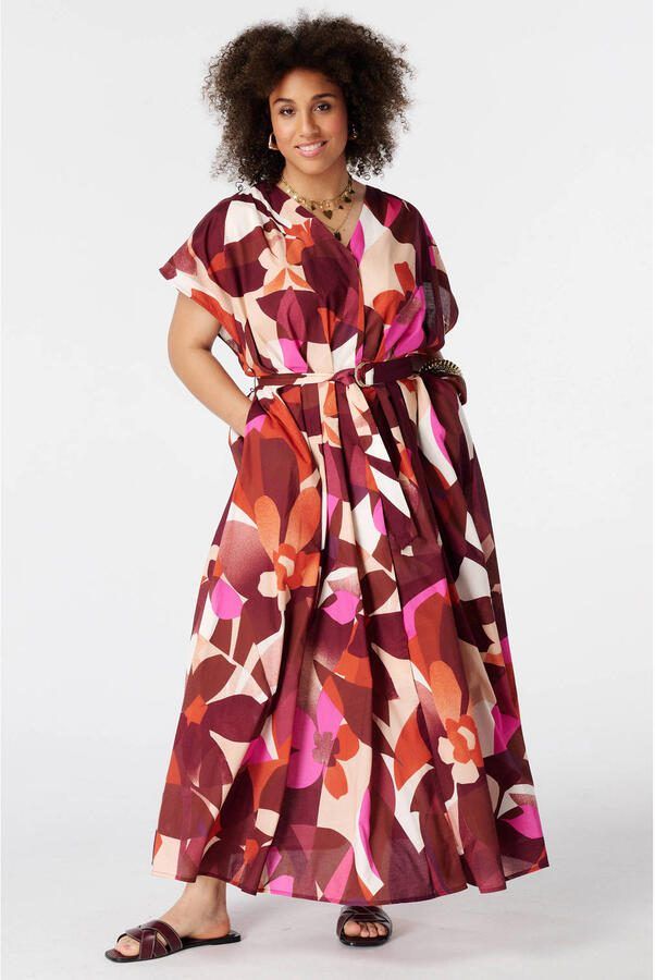 MS Mode jurk met ceintuur Plus Size en print meerkleurig - Foto 2