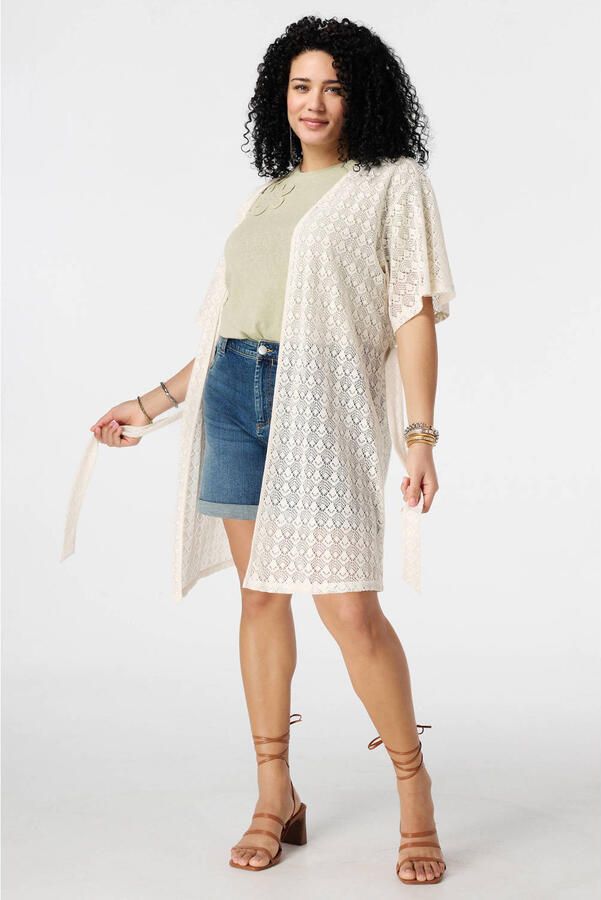 MS Mode kimono crochet ecru