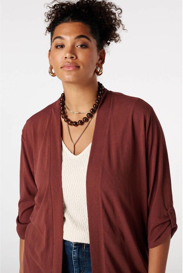 MS Mode lang vest roodbruin