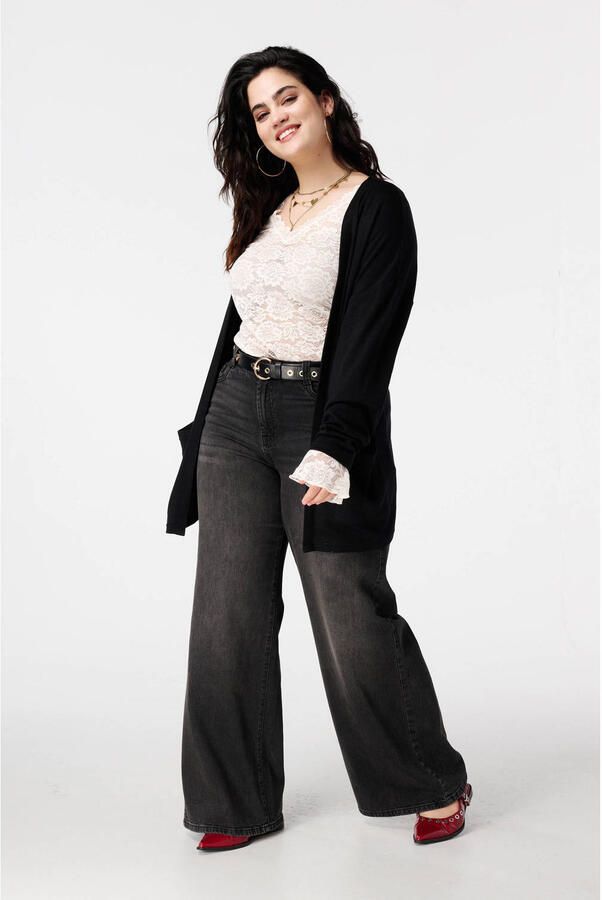 MS Mode lang vest zwart