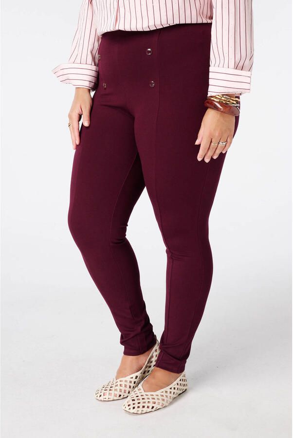 MS Mode legging donkerrood