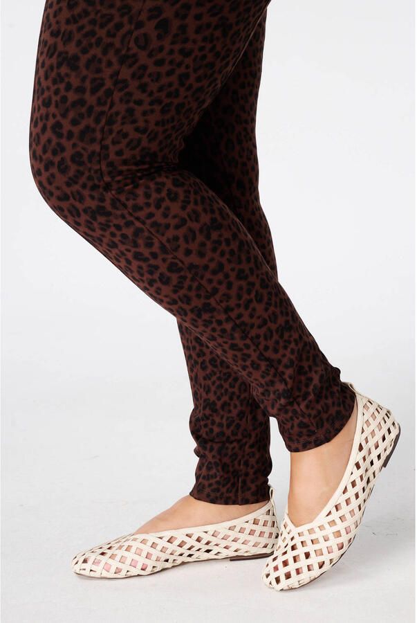 MS Mode legging met panterprint bruin - Foto 2