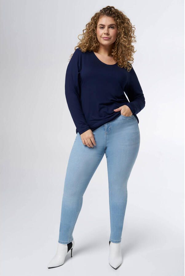MS Mode longsleeve donkerblauw - Foto 2