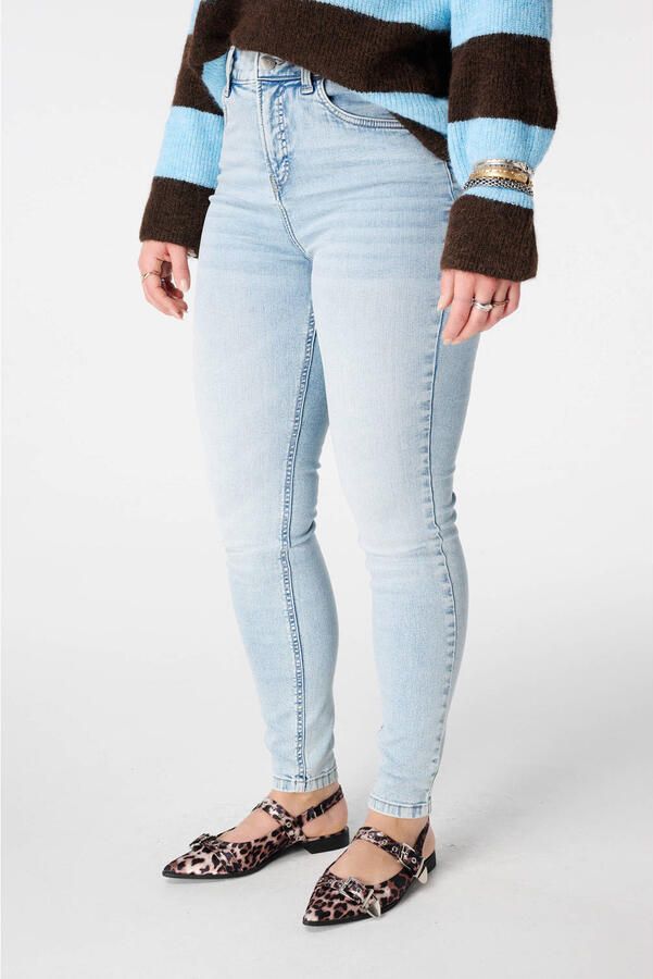 MS Mode low waist super skinny jeans light blue denim