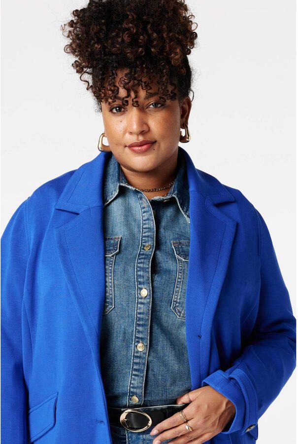 MS Mode manteljas blauw