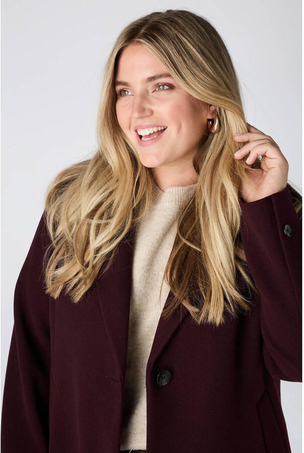 MS Mode manteljas Plus Size donkerrood - Foto 2