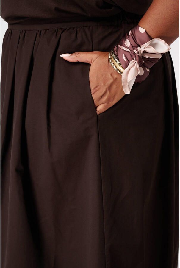 MS Mode maxi rok Plus Size bruin - Foto 2