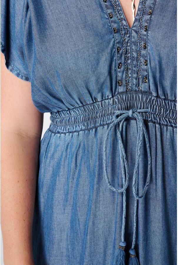 MS Mode midi jurk Plus Size blauw - Foto 2