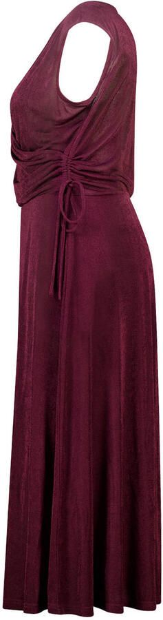 MS Mode midi jurk Plus Size donkerrood - Foto 3