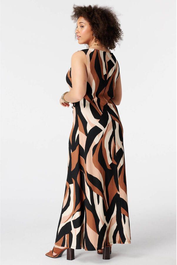 MS Mode midi zomerjurk met print Plus Size meerkleurig - Foto 3