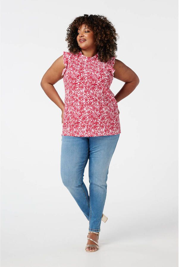 MS Mode mouwloze top rood - Foto 2