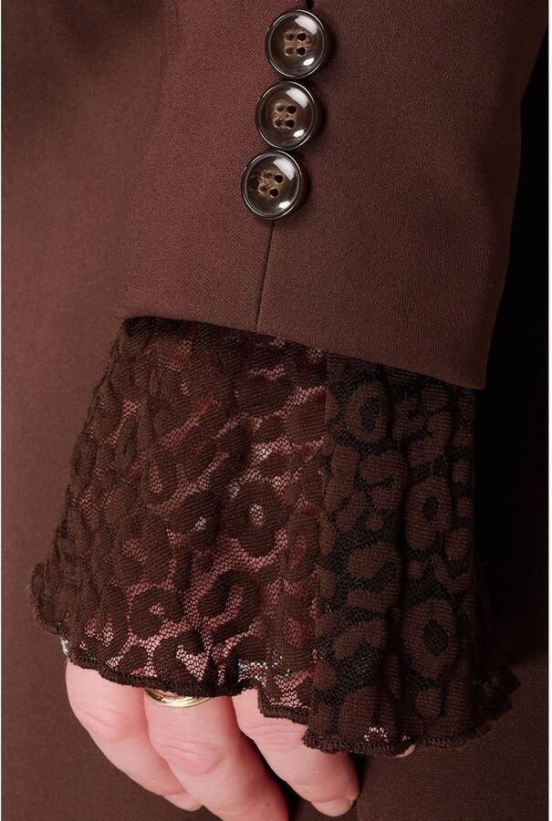 MS Mode Plus Size cropped blazer bruin - Foto 2