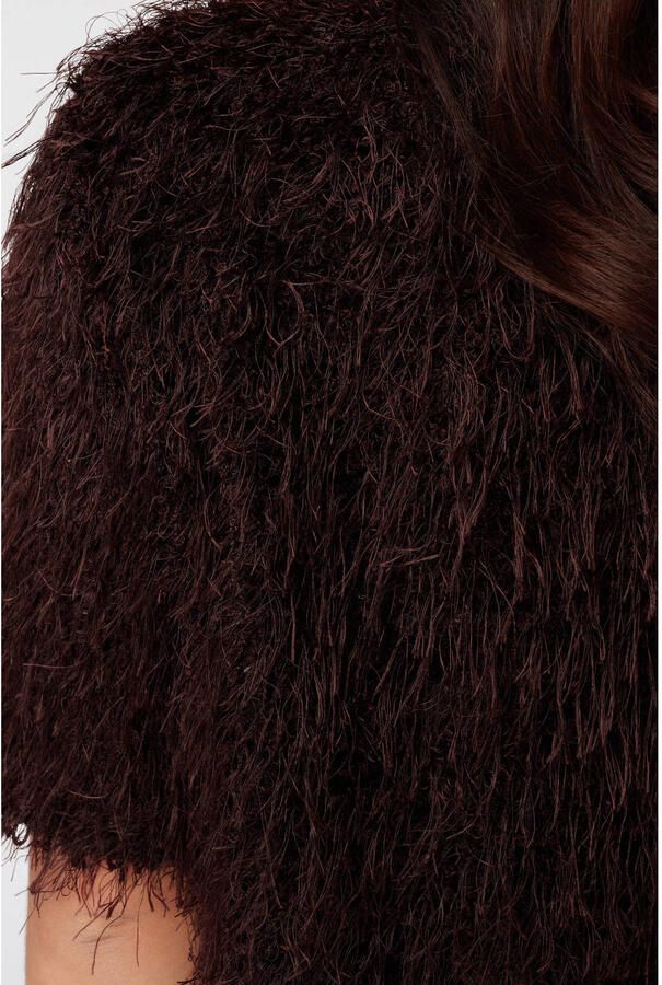 MS Mode Plus Size gebreide trui bruin - Foto 2