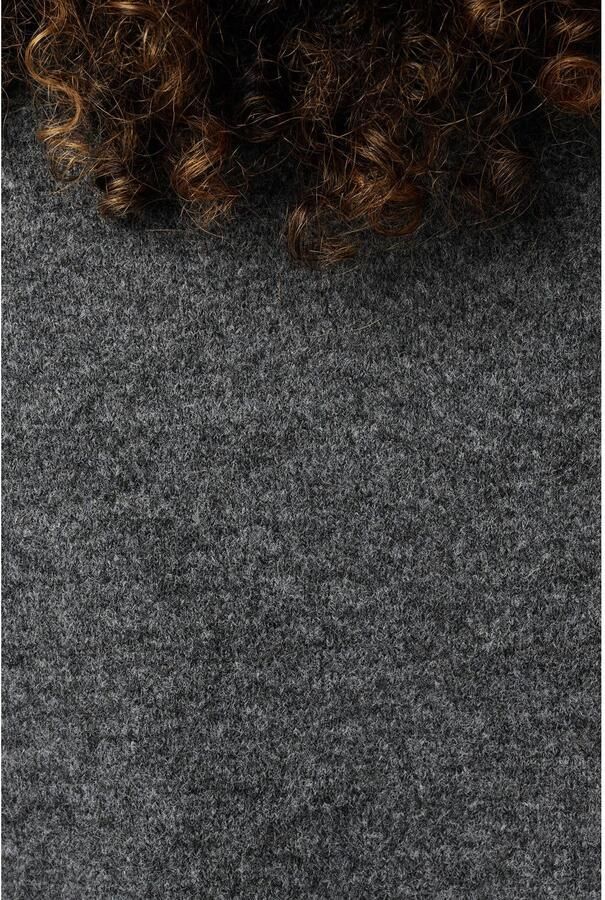 MS Mode Plus Size gebreide trui met wol grijs - Foto 2