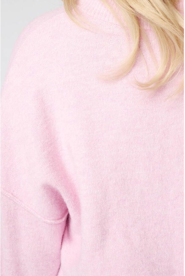 MS Mode Plus Size gebreide trui met wol lichtroze - Foto 3