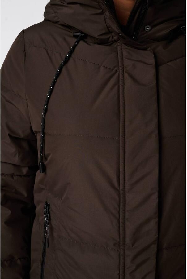MS Mode Plus Size gewatteerde winterjas donkerbruin - Foto 2