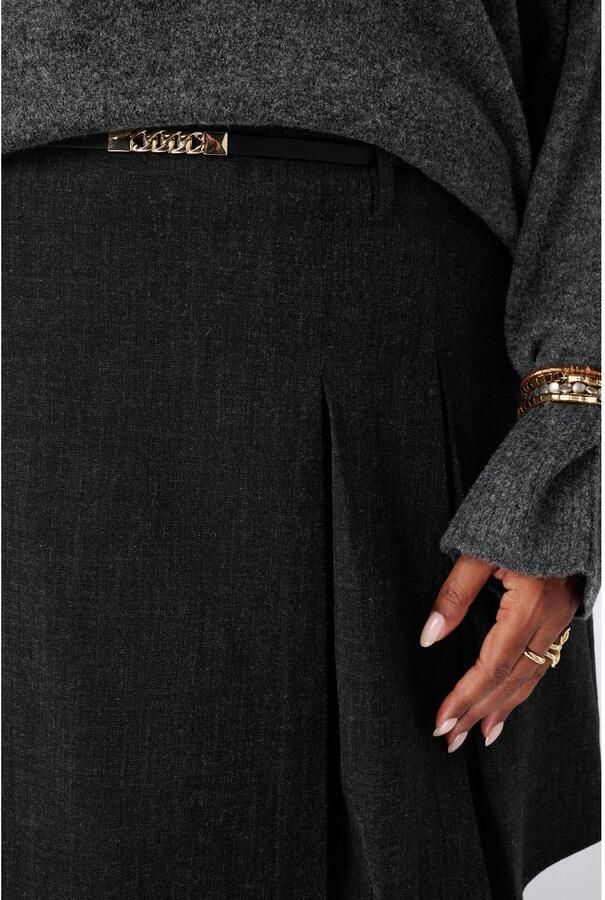 MS Mode Plus Size korte rok grijs - Foto 2