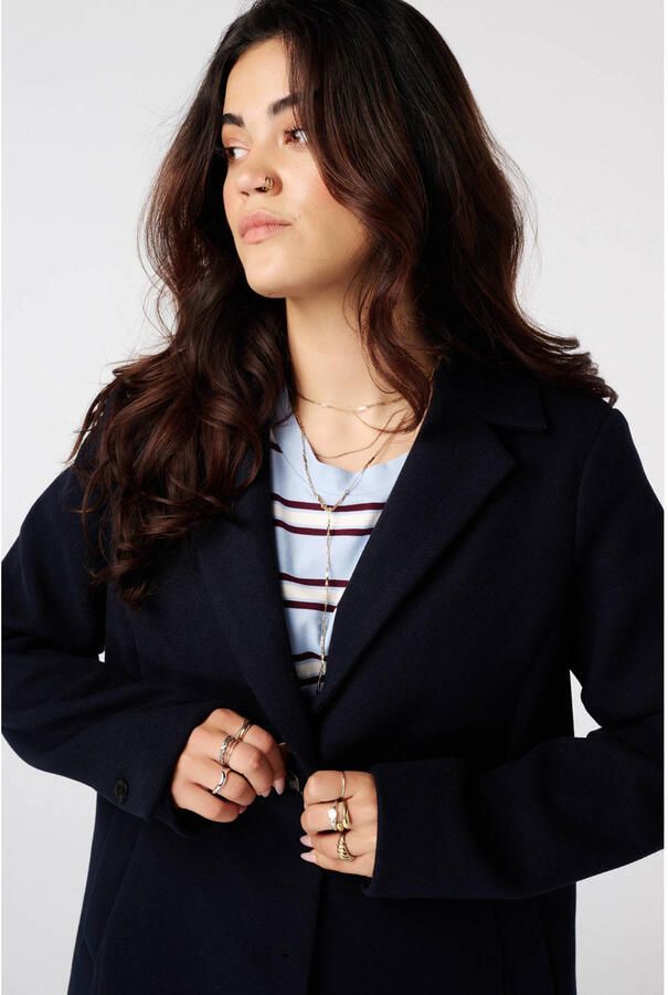 MS Mode Plus Size manteljas donkerblauw