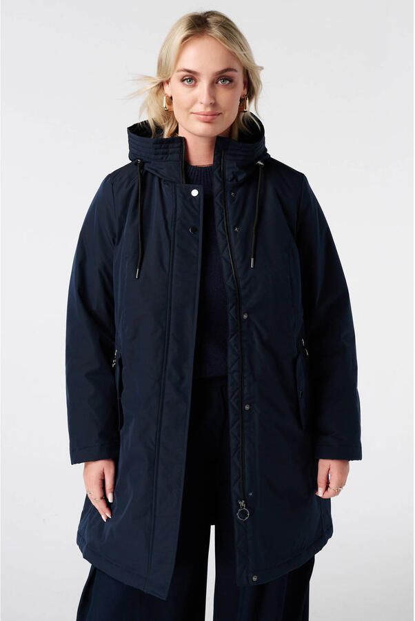 MS Mode Plus Size regenjas donkerblauw