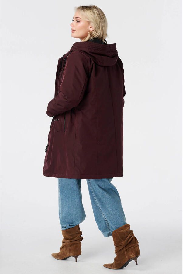 MS Mode Plus Size regenjas donkerrood - Foto 3