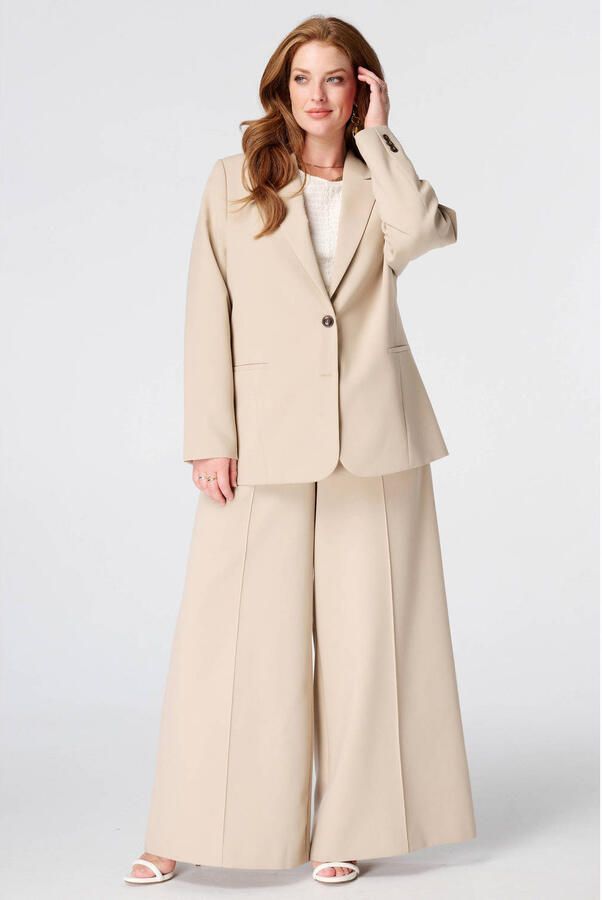 MS Mode Plus Size regular blazer zand - Foto 2