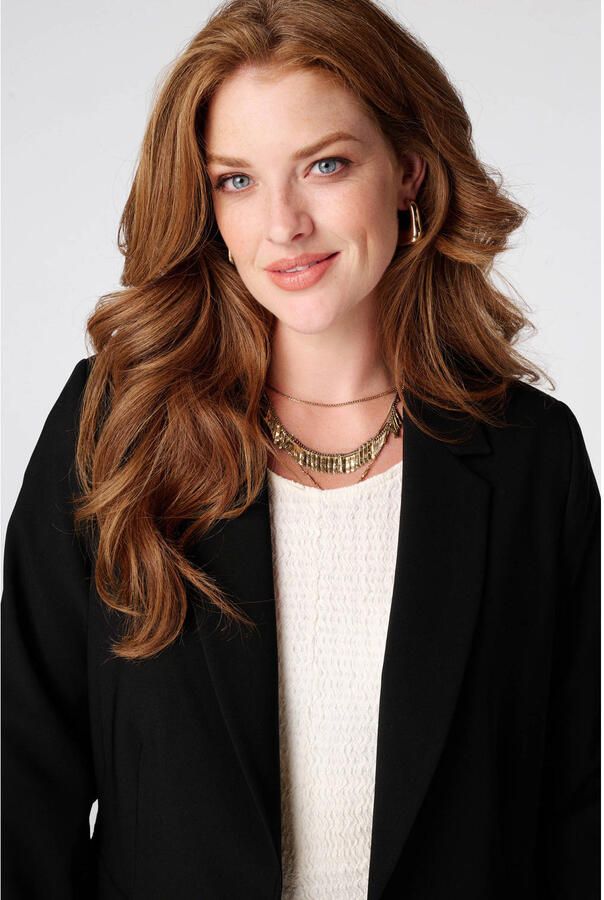 MS Mode Plus Size regular blazer zwart - Foto 2