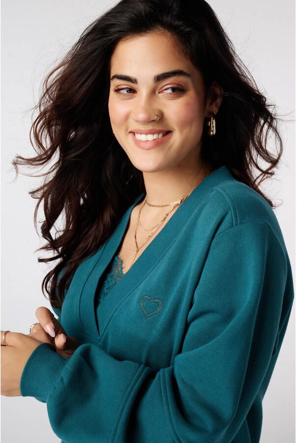 MS Mode Plus Size sweater blauw - Foto 2
