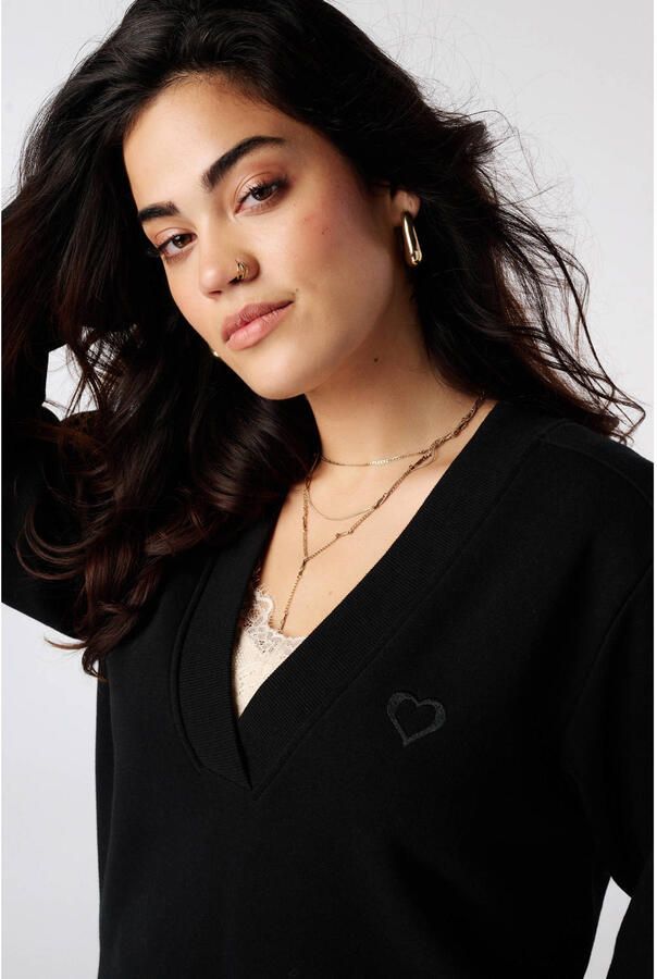 MS Mode Plus Size sweater zwart - Foto 2