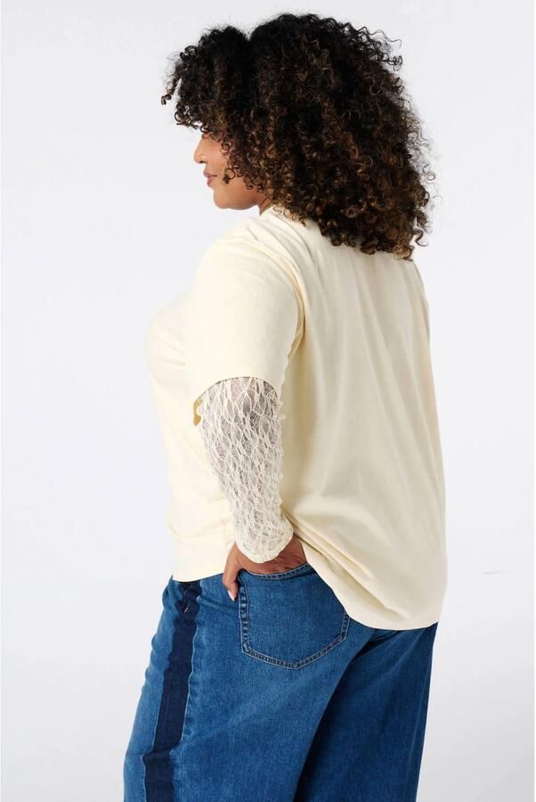 MS Mode Plus Size top lichtgeel - Foto 2