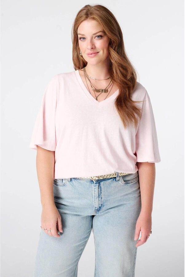 MS Mode Plus Size top lichtroze