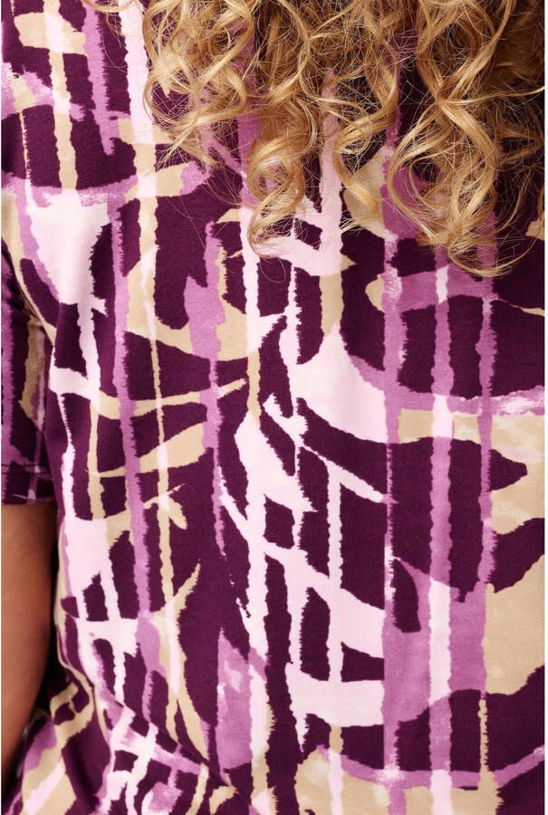 MS Mode Plus Size top met print paars - Foto 2