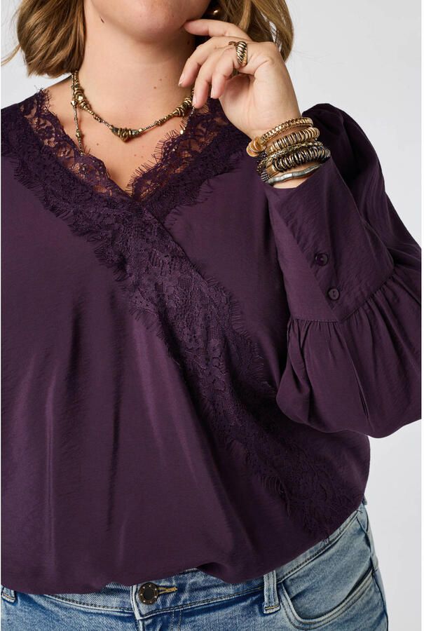 MS Mode Plus Size top paars