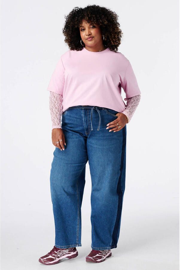 MS Mode Plus Size top roze