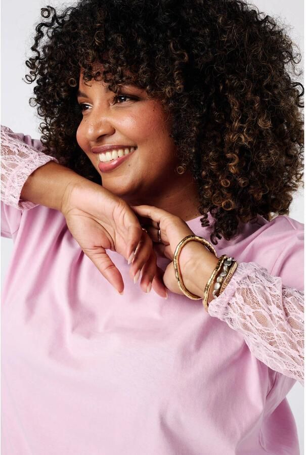 MS Mode Plus Size top roze - Foto 2
