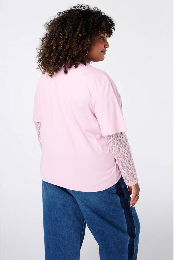 MS Mode Plus Size top roze - Foto 3
