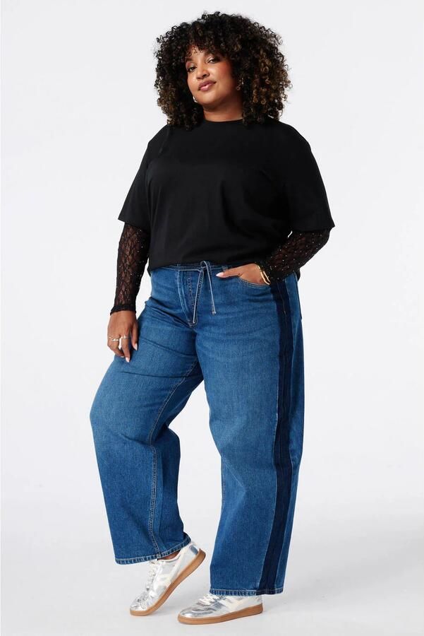 MS Mode Plus Size top zwart