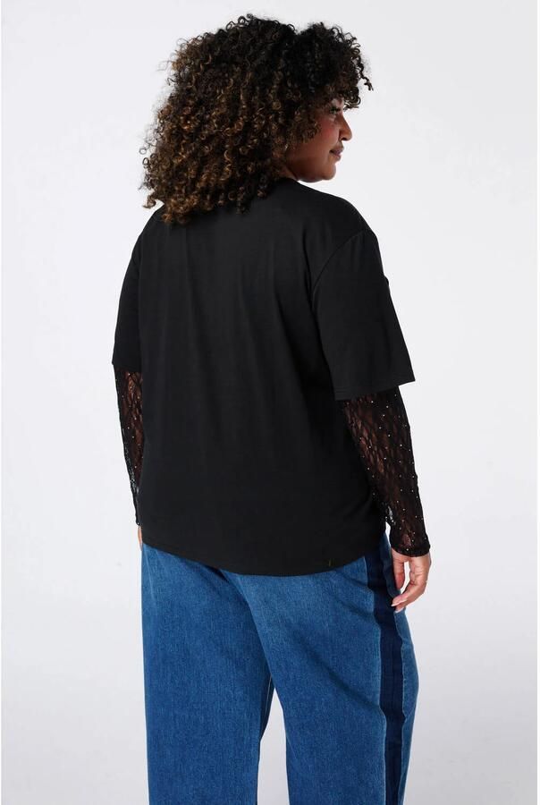 MS Mode Plus Size top zwart - Foto 3