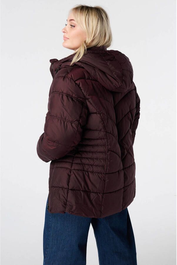 MS Mode Plus Size winterjas donkerrood - Foto 3