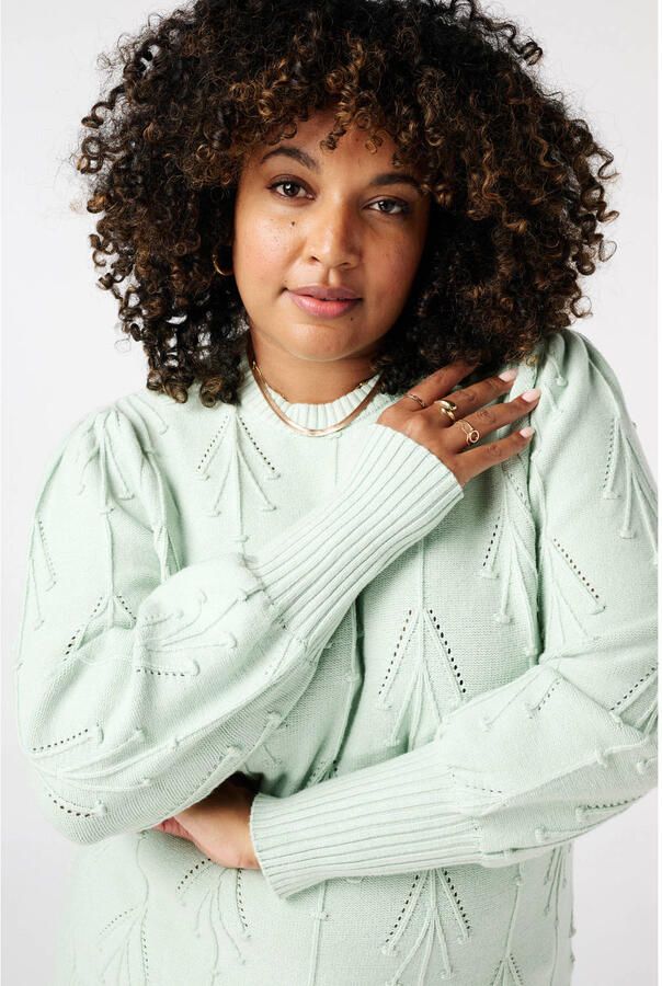 MS Mode pullover mintgroen