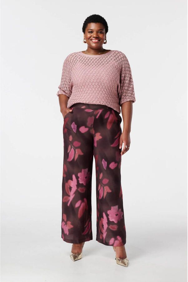 MS Mode pullover oudroze met lurex - Foto 3