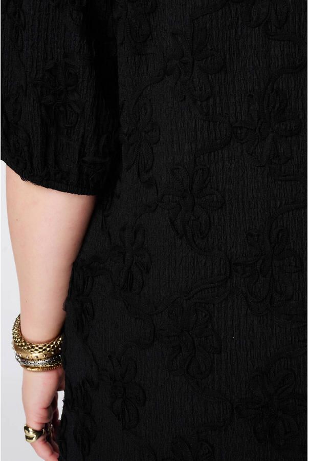 MS Mode rechtvallend blousetop Plus Size zwart - Foto 2